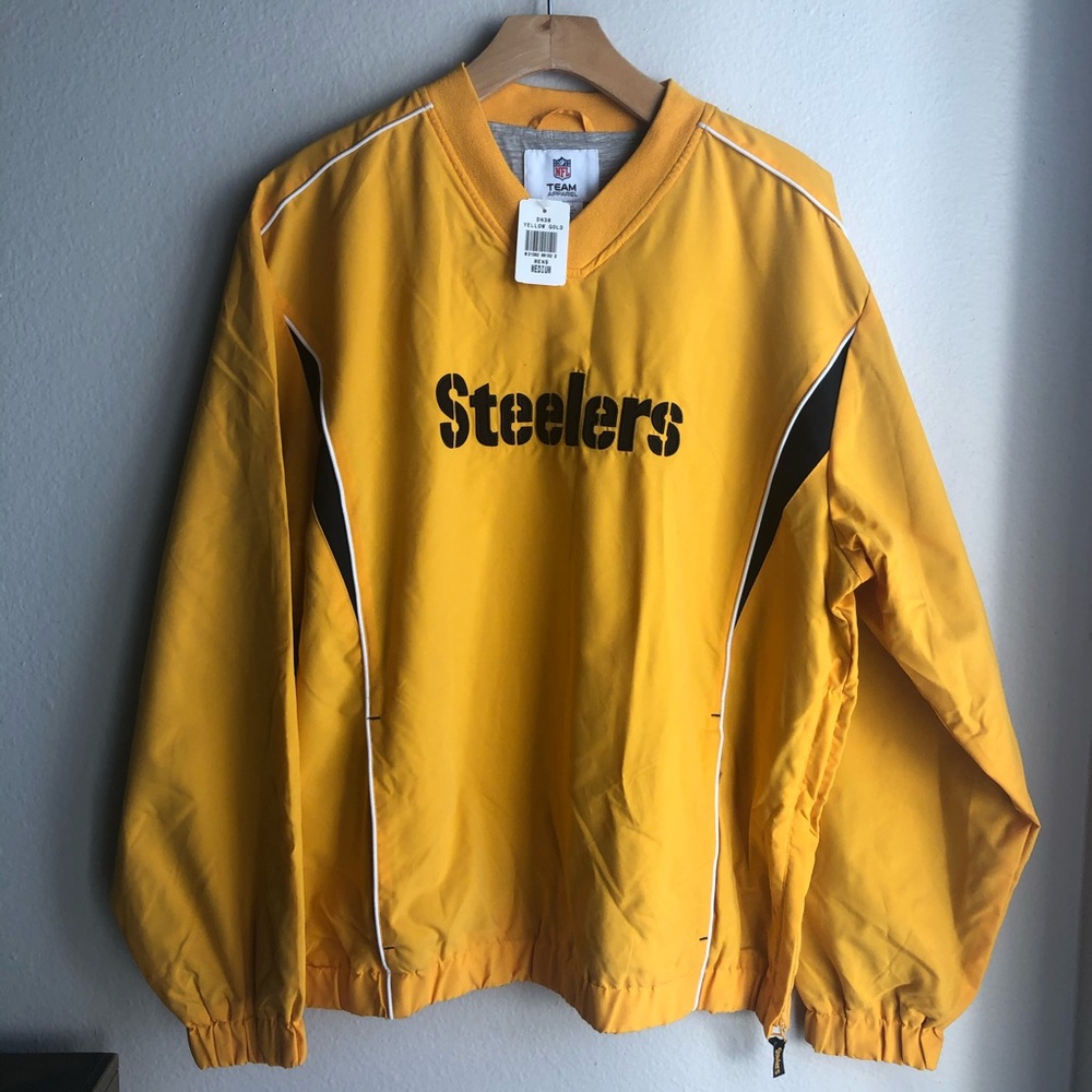 NWT NFL PITTSBURGH STEELERS Yellow Pullover